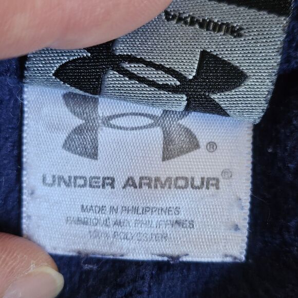 Vintage Under Armour Men’s Fleece Pants XL Navy Elastic Waist Soft. - Picture 8 of 10